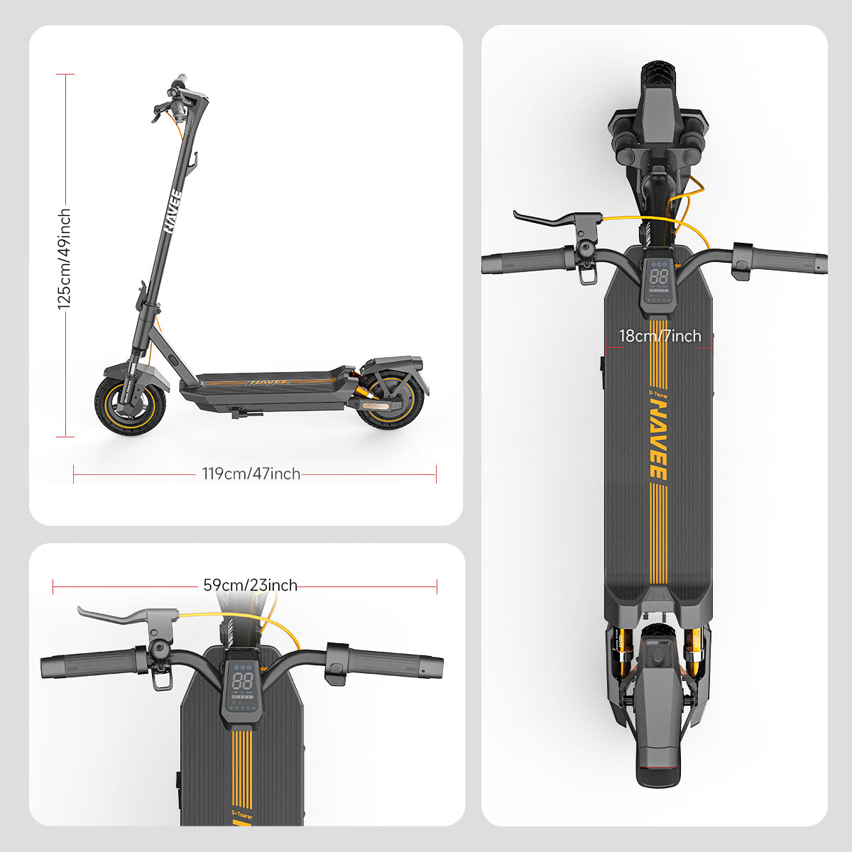 NAVEE Patinete Eléctrico Urbano GT3
