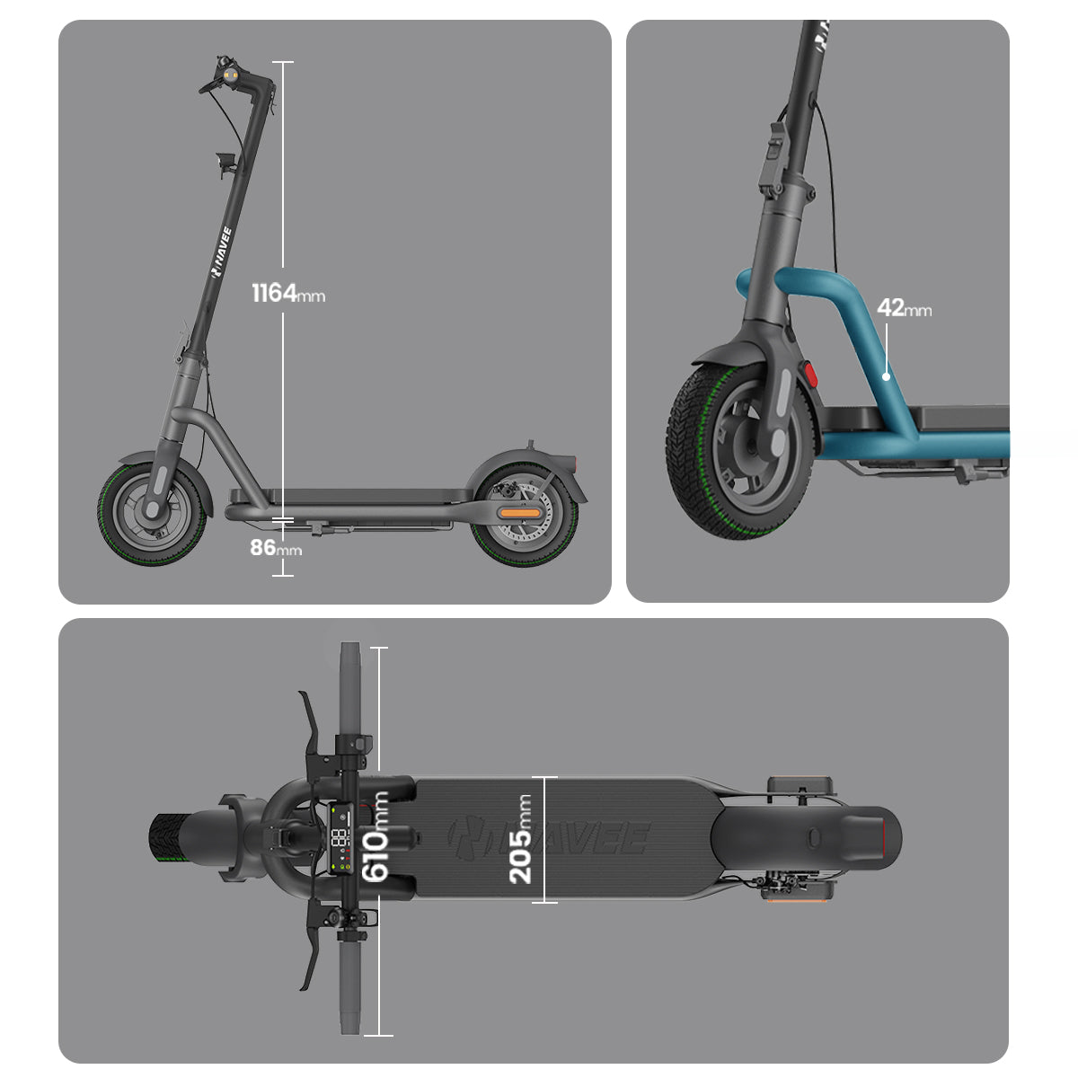 NAVEE Patinete Eléctrico Todoterreno N65i