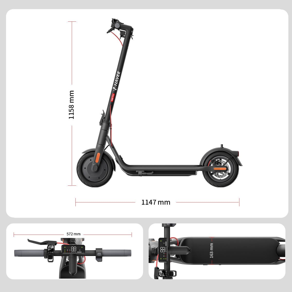 NAVEE Patinete Eléctrico Urbano V50i Pro