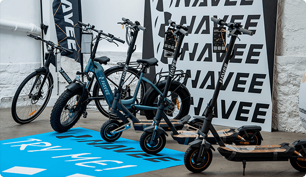 Scooters urbanos, e-bikes y carros de golf autónomos lo nuevo de NAVEE